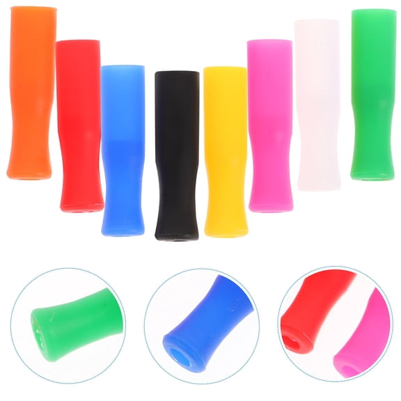GETAJGHSD Drinking Straws Tips Blue 8Pcs