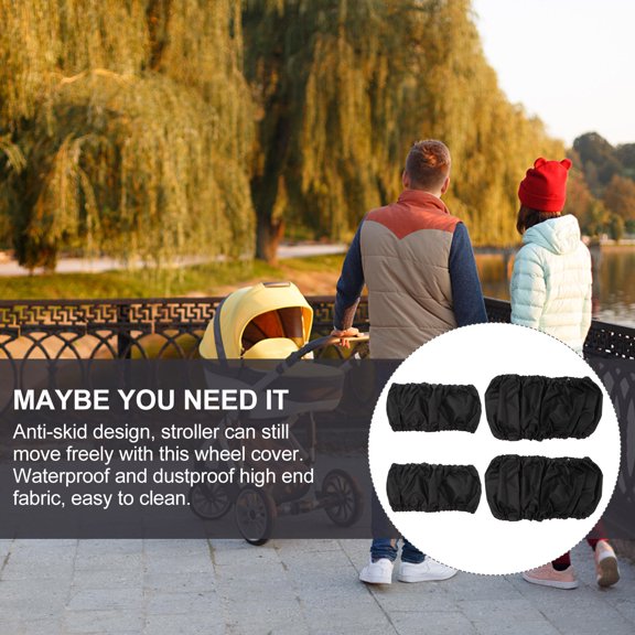 GETAJGHSD Pushchair Wheel Cover Compact Lightweight Wear Resistant Wheel Protector