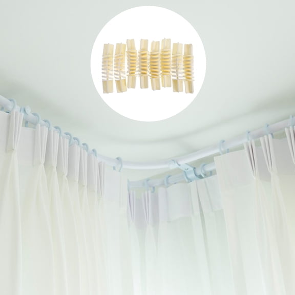 GETAJGHSD 8Pcs White Plastic Corner Curtain Rod Elbow Connector for Smooth Curtain Rod Angle Adjustment