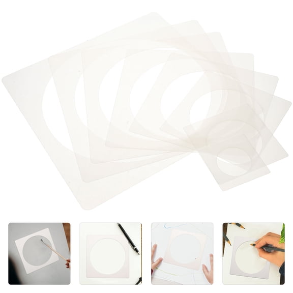 GETAJGHSD 8pcs Circle Shape Painting Stencils for DIY Projects, Templates