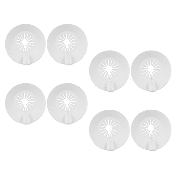 GETAJGHSD 8pcs Trim Ring For Fire Sprinkler Escutcheon Plate Plastic White Sleek Home Office Safety