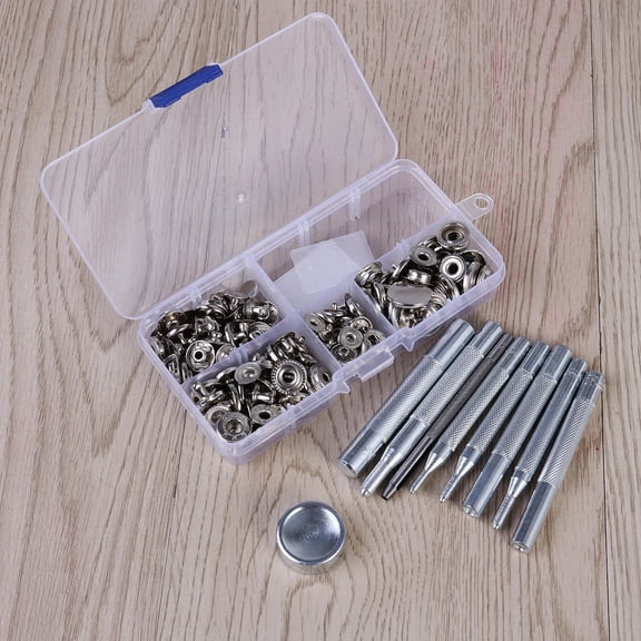 GETAJGHSD 9 Pieces Fixing Tools Metal Snaps Buttons for Jackets Craftsmen