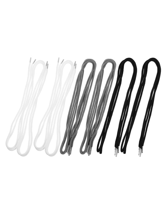 Adjustable Waist Polyester Drawstring Cords with Metal Tips 18Pcs