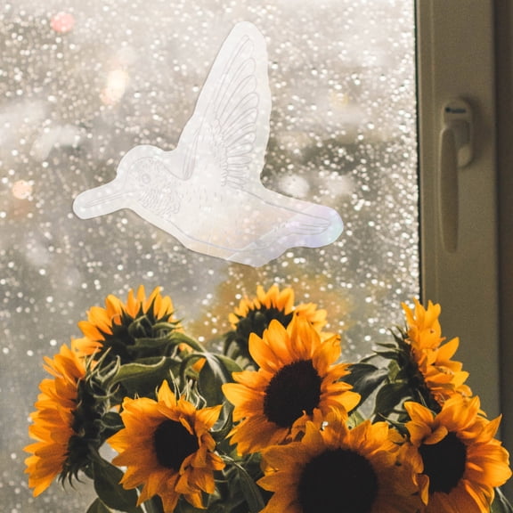 GETAJGHSD Transparent Sun Catcher Stickers Anti Collision Window Cling Decorative Glass Decals