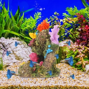 GETAJGHSD Lifelike Resin Coral Ornament Multi-Color for Aquarium Fish Tank Decoration