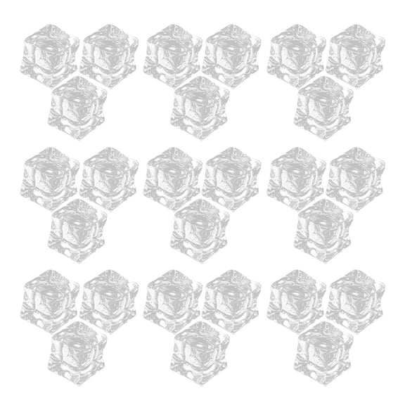 GETAJGHSD 50Pcs Simulation Ice Cubes for Party and Home Decoration