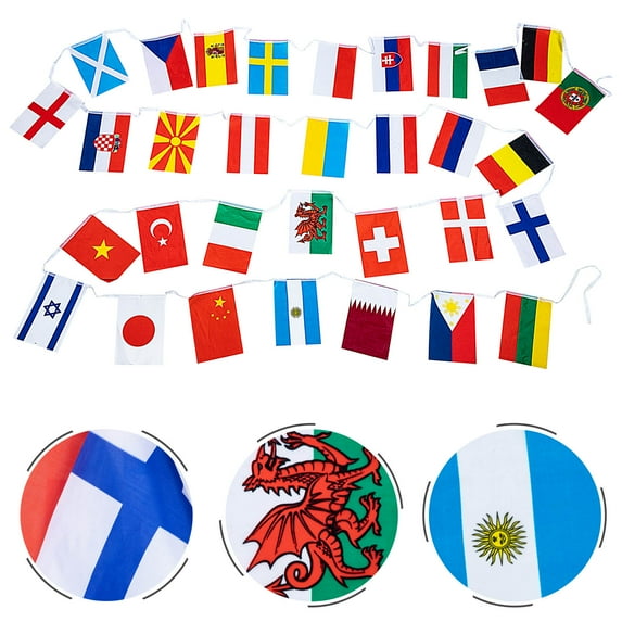 GETAJGHSD Countries ng Flag Banner Polyester International Flags for Party and Event Decor