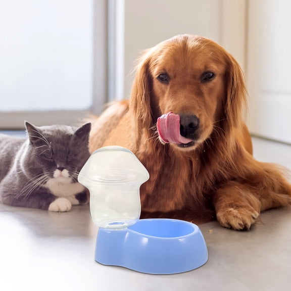 GETAJGHSD Cats Water Dispenser Automatic Pet Water Dispenser Blue Plastic 1 Set