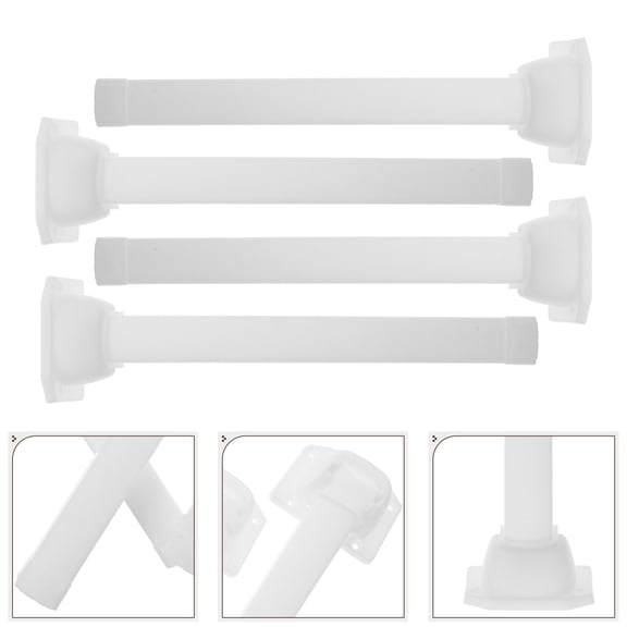GETAJGHSD Back to School 4Pcs Folding Table Legs Riser Versatile Applications Folding Table Leg Plastic White For Home Users