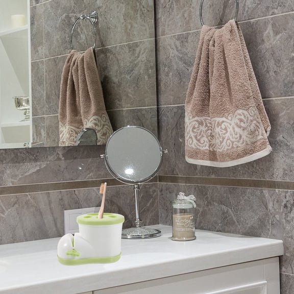 GETAJGHSD Assorted Color Toothbrush Holder Organizer with Multifunction Toothpaste Dispenser