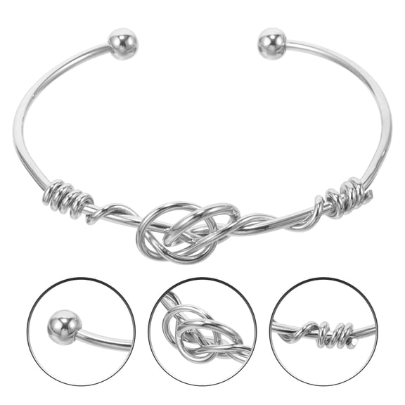 GETAJGHSD Bangle Bracelet for Girl Alloy 1Pack Decoration Simple Wrist Jewelry