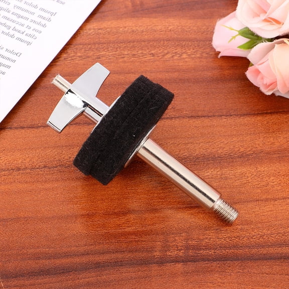 GETAJGHSD Bass Drum Cymbal 10.5x4.1in 1Set Iron Plating Cymbal Clamp Stand for Drum Accessory