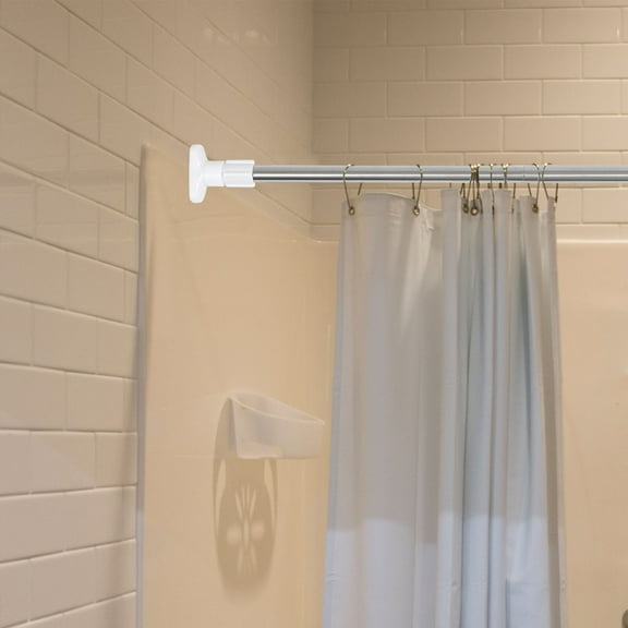 GETAJGHSD Bathroom Curtain Pole with Round Shape and Stainless Steel Material 1Set