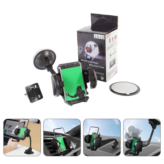 GETAJGHSD Black Car Phone Mount Suction Cup Phone Holder for Convenient Navigation