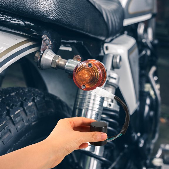 GETAJGHSD Black Motorcycle Flasher Replacement with Easy Installation and Durable Materials