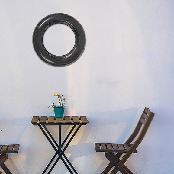 GETAJGHSD Black Rusty Rubber Tyre Wall Decor with Fine Craftsmanship for Rustic Home Style