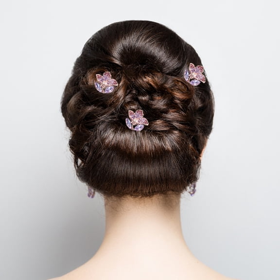 GETAJGHSD Blue Flower Shaped Bridal Hair Accessories For Women Wedding Hair Decoration