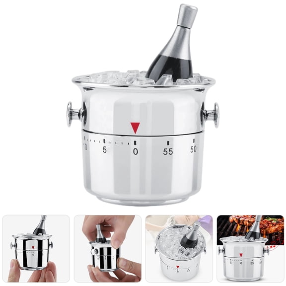 GETAJGHSD Bucket Shaped Mechanical Kitchen Timer Simple Manual Winding for Cooking Use