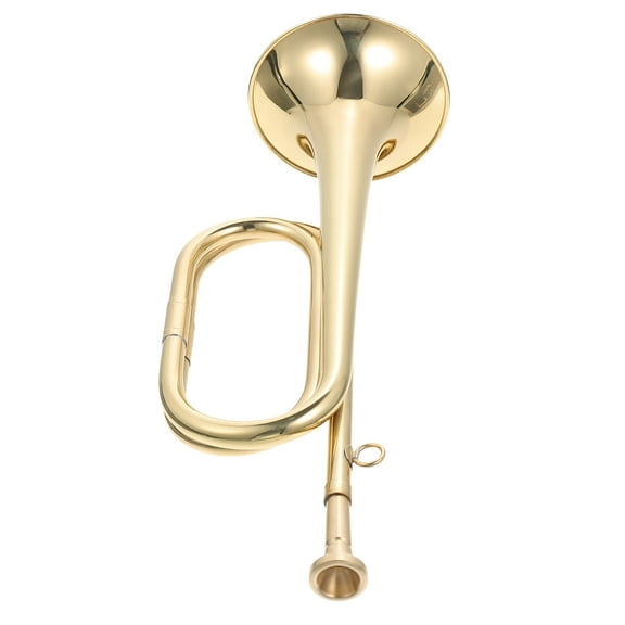 GETAJGHSD Bugle for Playing Taps Copper Wind Instrument Golden 1Set