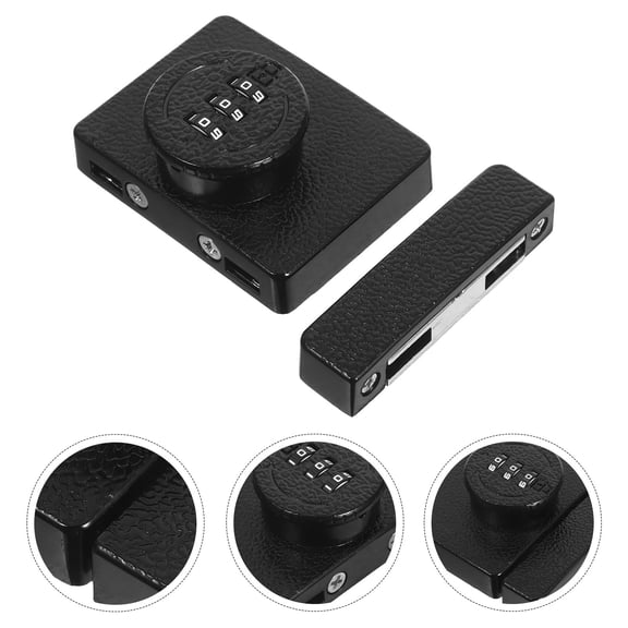 GETAJGHSD Cabinet Code Lock Black Mechanical Password Lock Zinc Alloy No Drilling Installation