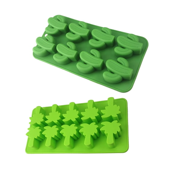 GETAJGHSD 2-Pack Silicone Cake Molds in Cactus and for Baking, Decorating, and Dessert Making