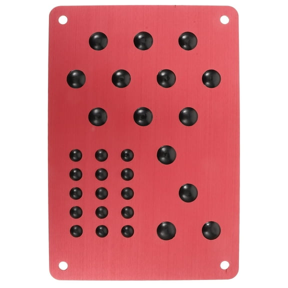 GETAJGHSD Car Foot Pedal Pad Red Aluminum Alloy Stylish Heel Plate for Car Interior