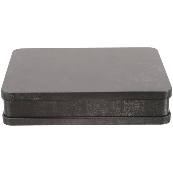 GETAJGHSD Boxes For Candy Packaging Candy Case Tinplate Black 1Set 7.4x5.4in