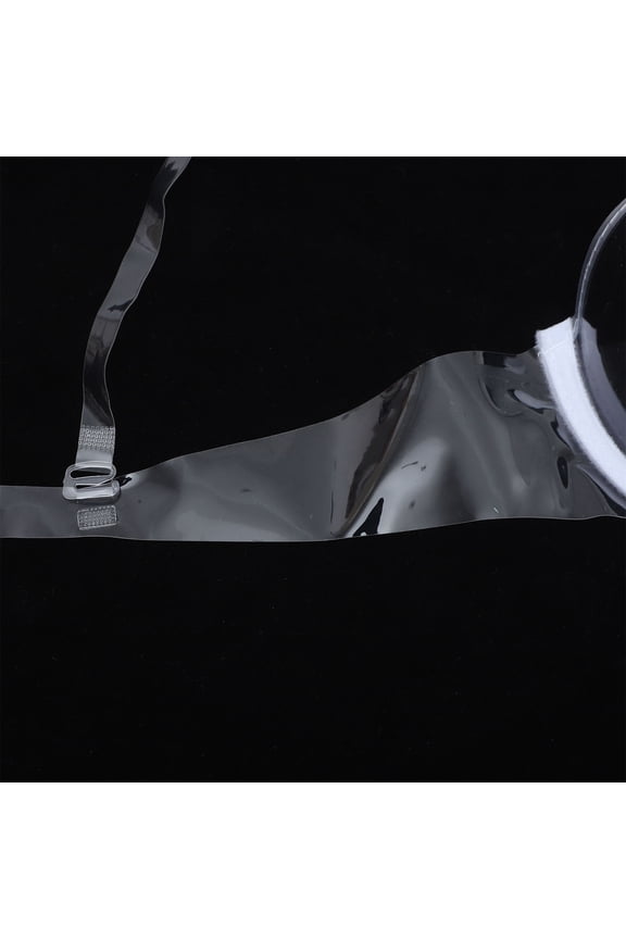 Clear Push Up Bra with See Through Straps Disposable Comfortable Plastic Material