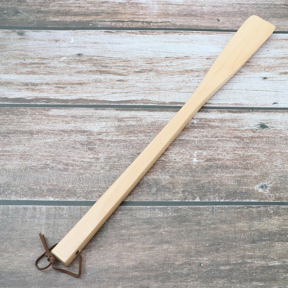 GETAJGHSD Comfortable Shoe Lifter for Boots with Long Handle Reduce Bending 1Pcs Wood M 40x4x1cm