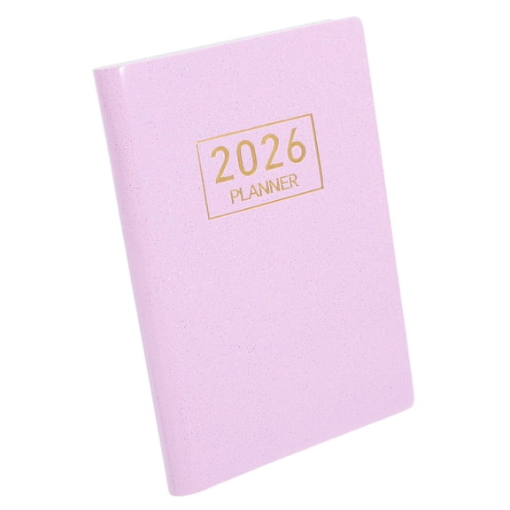 GETAJGHSD Compact Monthly Calendar Planner Notebook with Thick Paper and Sewn Binding Pink