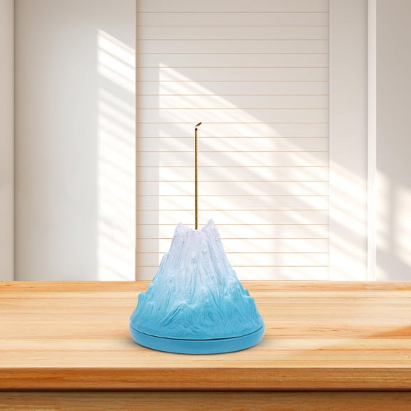 GETAJGHSD Compact Resin Volcano Cone Incense Holder with Ash Tray for Spiritual and Home Use