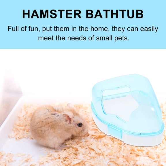 GETAJGHSD ABS Blue Pet Bathtub Practical and Fun for Hamsters and Guinea Pigs