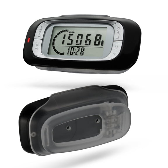 GETAJGHSD Portable Walking Counter Abs Distance Tracking for Daily Use Black 1Pack