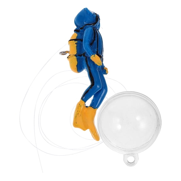 GETAJGHSD Creative Floating Diver Figurine Fish Tank Decor for All Size Aquariums with Easy Installation