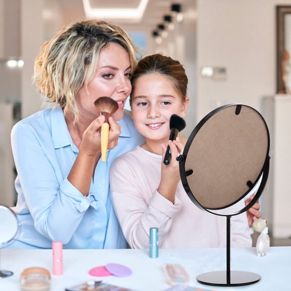 GETAJGHSD Decorative Black Dressing Table Mirror with Durable Craftsmanship for Desktop Use