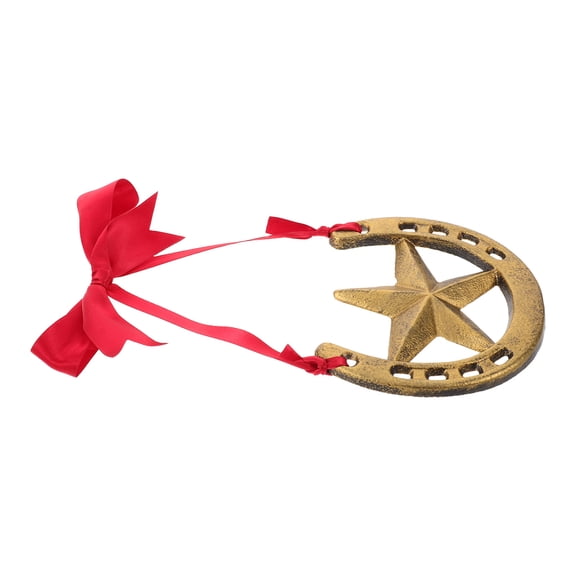 GETAJGHSD Golden Wrought Iron Horseshoe Wall Decor Rustic Vintage Iron Charm