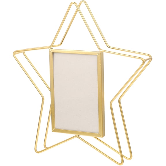 GETAJGHSD Decorative Golden Metal Picture Frame with Chic Craft for Office and Home Display