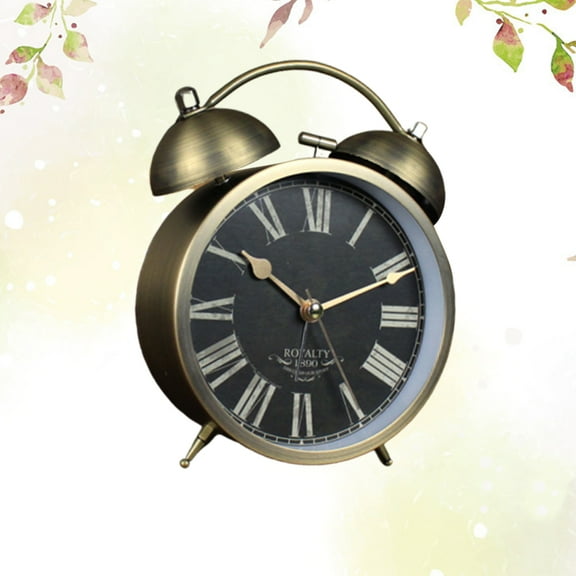 GETAJGHSD small desk clocks Metal Clock Coffee 1Pcs