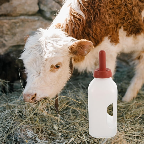 GETAJGHSD Durable Assorted Color Lamb Nursing Bottle for Young Livestock Feeding Large Capacity Rubber 1.5L