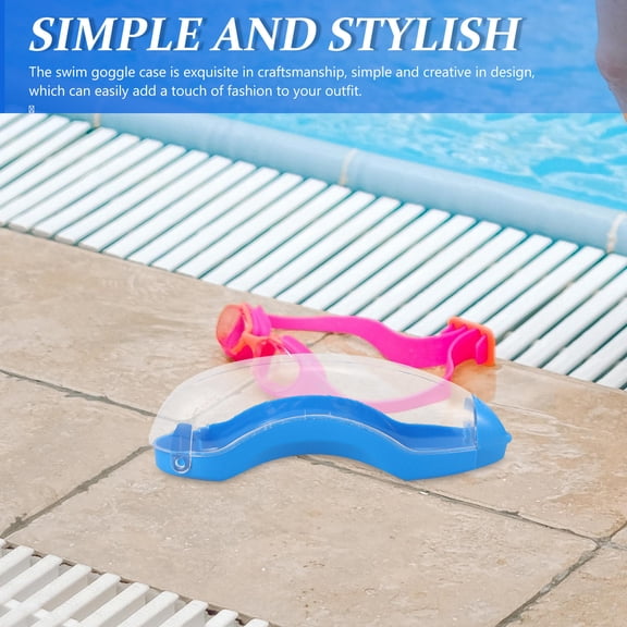 GETAJGHSD Elegant Plastic Swimming Goggle Storage Box for Portable and Secure Keeping