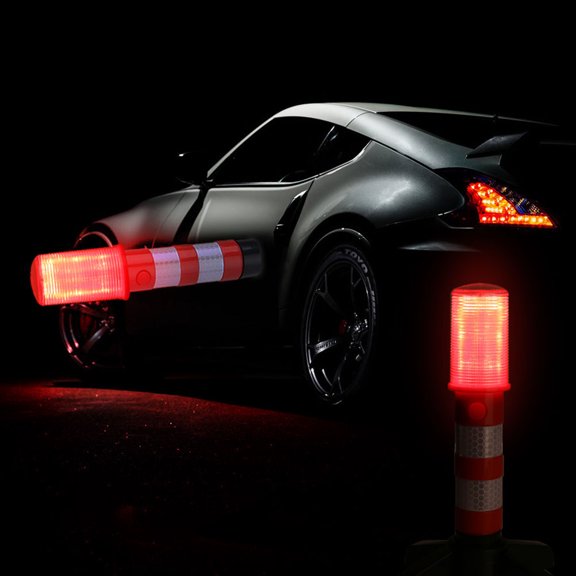 GETAJGHSD LED Emergency Roadside Flares Red - PC Material, High Visibility Safety Beacons, 1 Set for Vehicle Breakdown