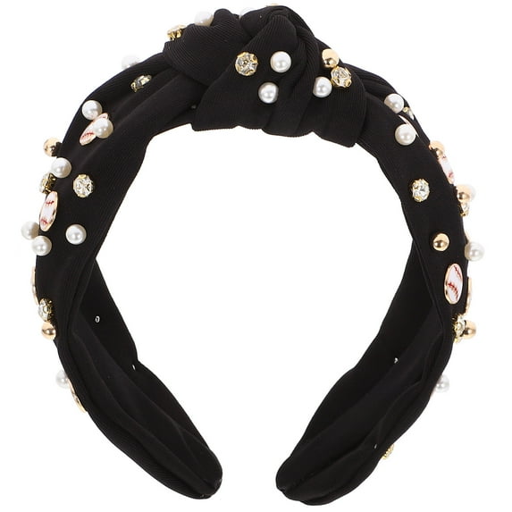 GETAJGHSD Elegant Wide Black Hairband for Women, Comfortable Fit, Stylish and , 1 Piece