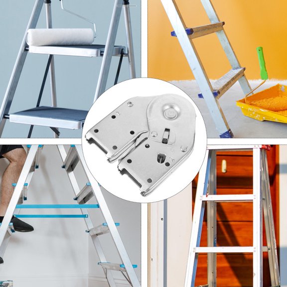 GETAJGHSD Folding Ladder Bracket Hinge Silver Aluminum Alloy for Construction 1Pack