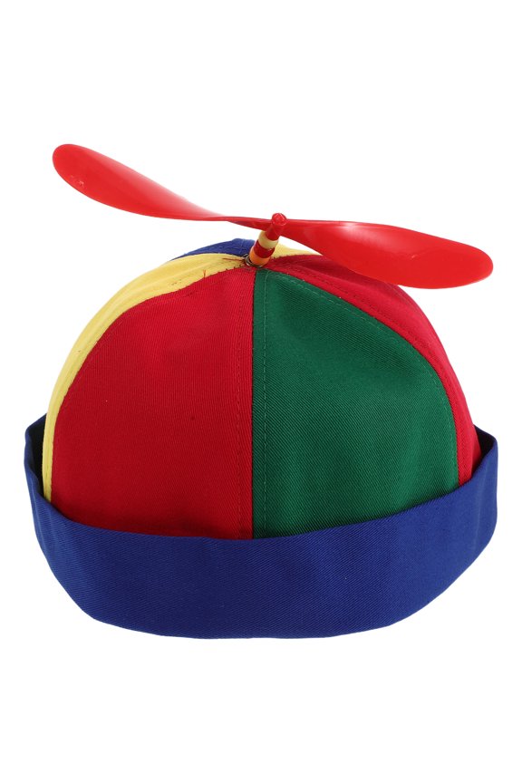 Funny Multi Color Baseball Cap with Detachable Propeller Design for Family Gatherings and Costume Events