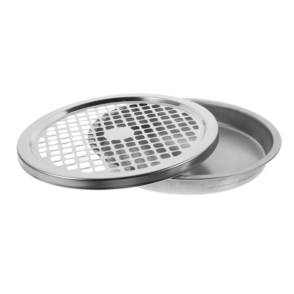 GETAJGHSD Garbage Barrel Grid Lid Prevent Butts Scattering 1 Set Silver Stainless Steel