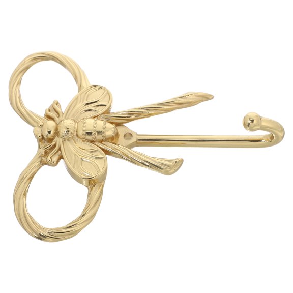 GETAJGHSD Golden Brass Bee Coat Rack Wall Mounted Hooks for Hanging Clothes Bags and Keys in Bathroom Decor