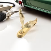 GETAJGHSD Golden 3D Metal Eagle Hood Ornament for Car Durable Zinc Alloy Emblem