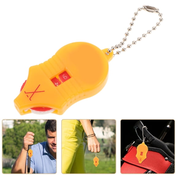 GETAJGHSD Golf Swing Counter Compact Orange Stroke Counter Clicker with Easy Use for Golf Bag Or Pocket