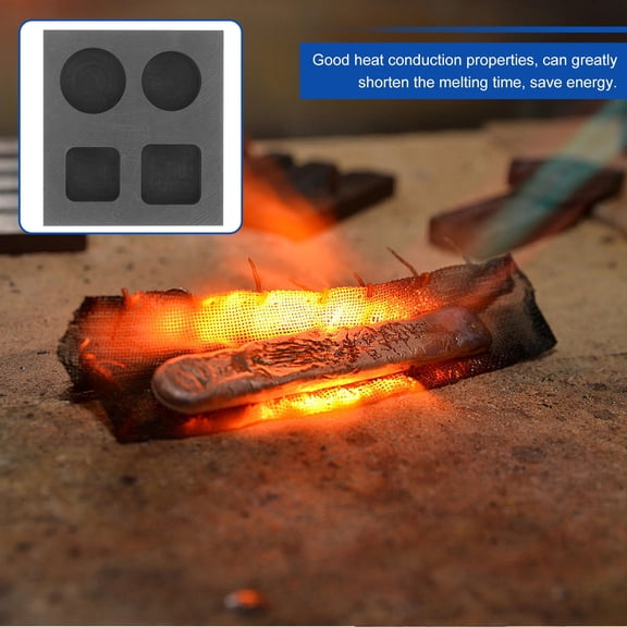 GETAJGHSD Graphite Ingot Mold Grey for Metal Casting with Thermal Conductivity