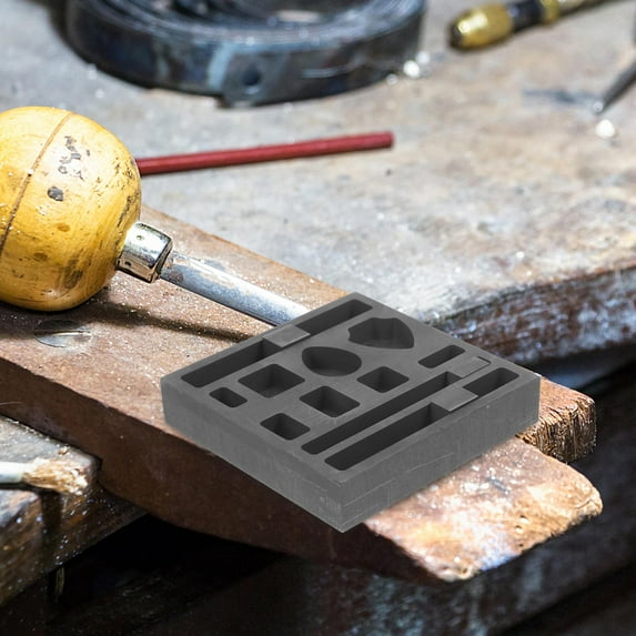GETAJGHSD Black Graphite Ingot Mold 1 Pack for Metal Casting and Smelting, Foundry Tool